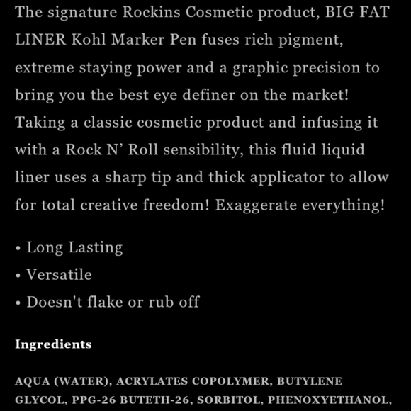 Rockins Cosmetics Big Fat LINER - Picture 7 of 8